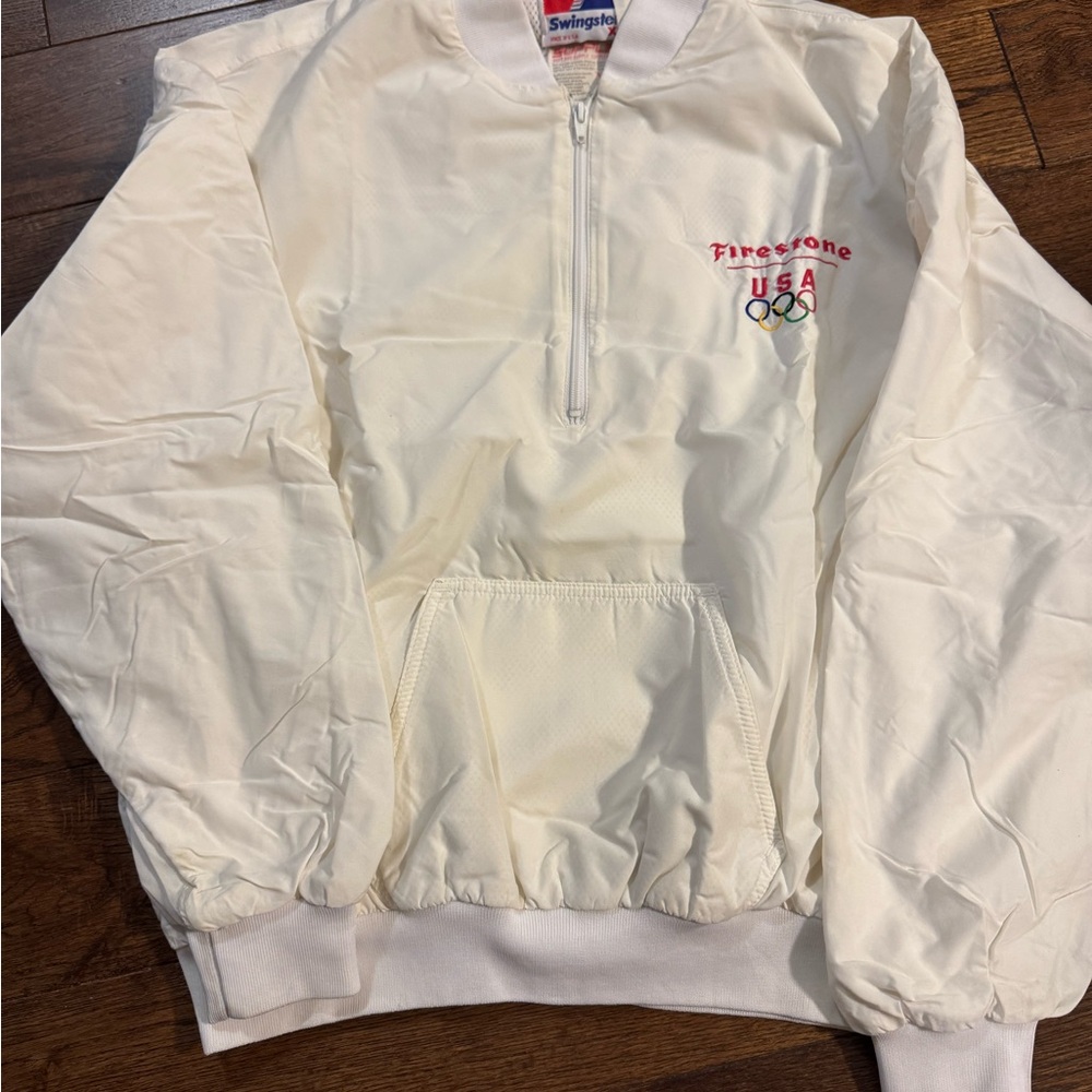 Firestone USA Olympic White Pullover Jacket